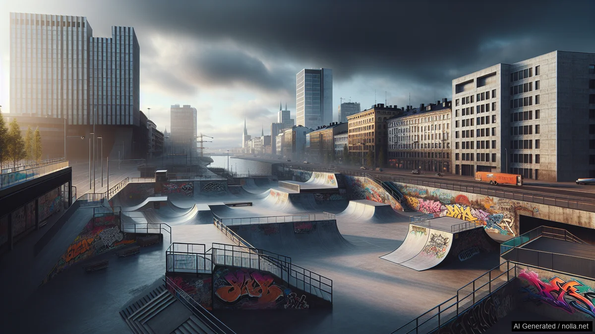 HELride / Suvilahti / KOFF Race 2020 — skeittauksen tunnelmakuva