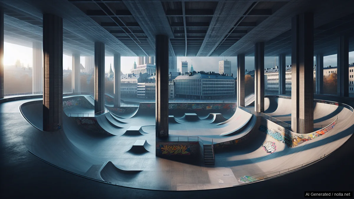 Jaakko Ojanen in DC’s “Domino” Part 05 — skeittauksen tunnelmakuva