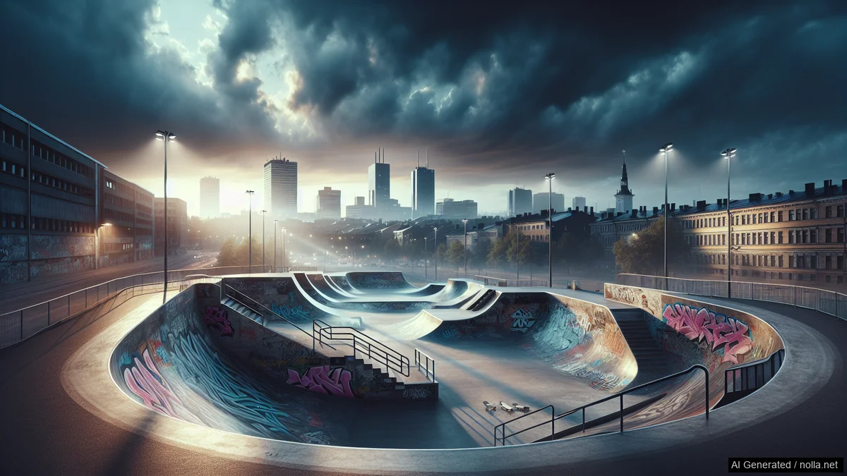 Skate SM 03 - FINAALI lista — skeittauksen tunnelmakuva
