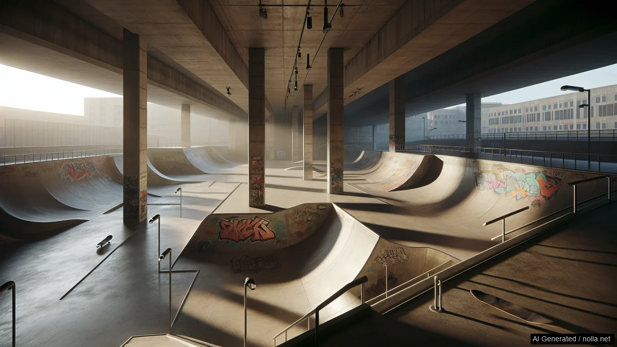 Skate SM 2003 osallistumisinfo — skeittauksen tunnelmakuva